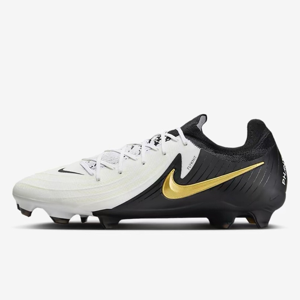 Nike Phantom GX 2 Pro FG FJ2563 Gold Black Soccer Cleats Mens 5 / Women's 6.5